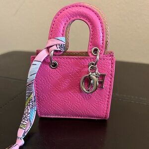 Pink Mini Handbag with Dior Charm NWOT
